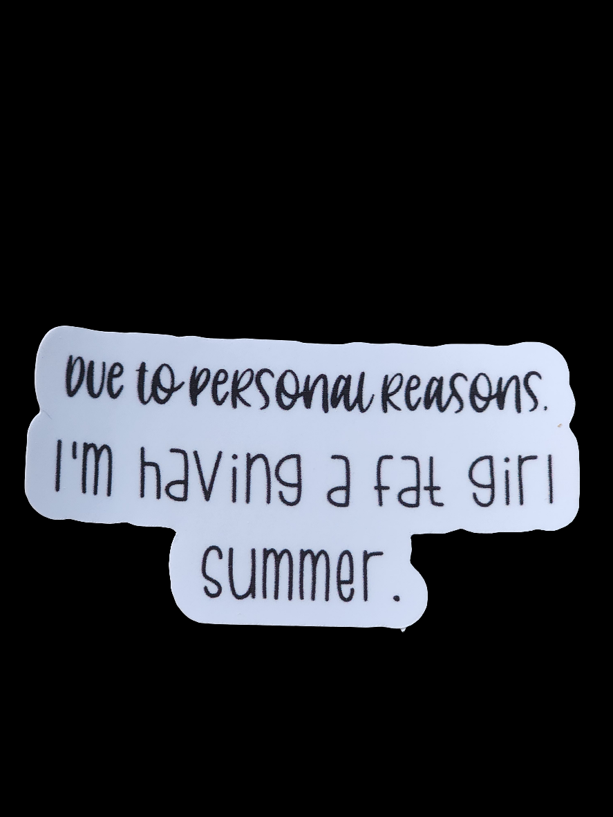 Funny Sarcastic Dieting Stickers