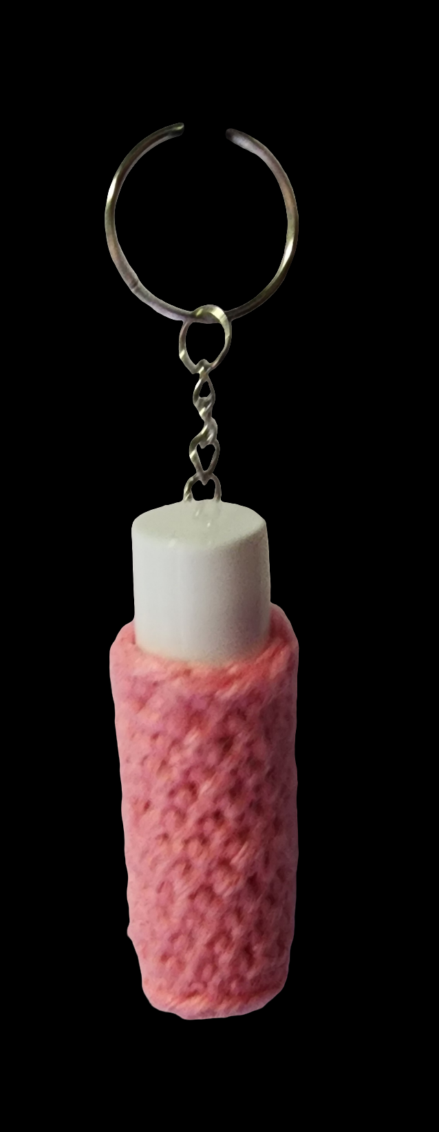 Crochet Lip Balm Holder Keychain