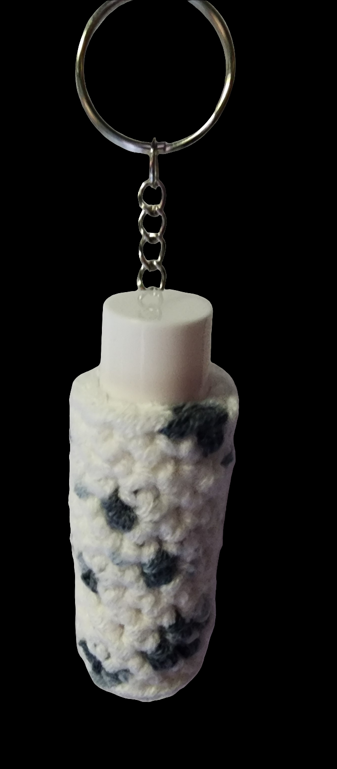 Crochet Lip Balm Holder Keychain