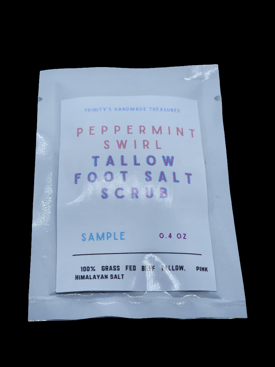 Tallow Salt Foot Scrub Samples