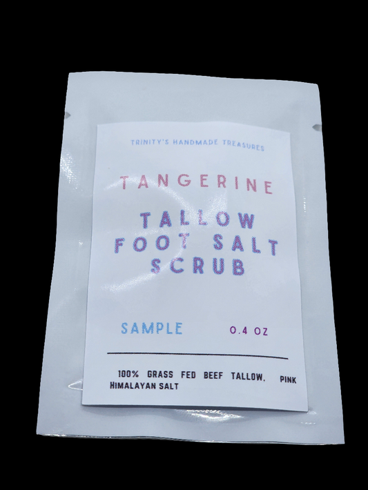 Tallow Salt Foot Scrub Samples