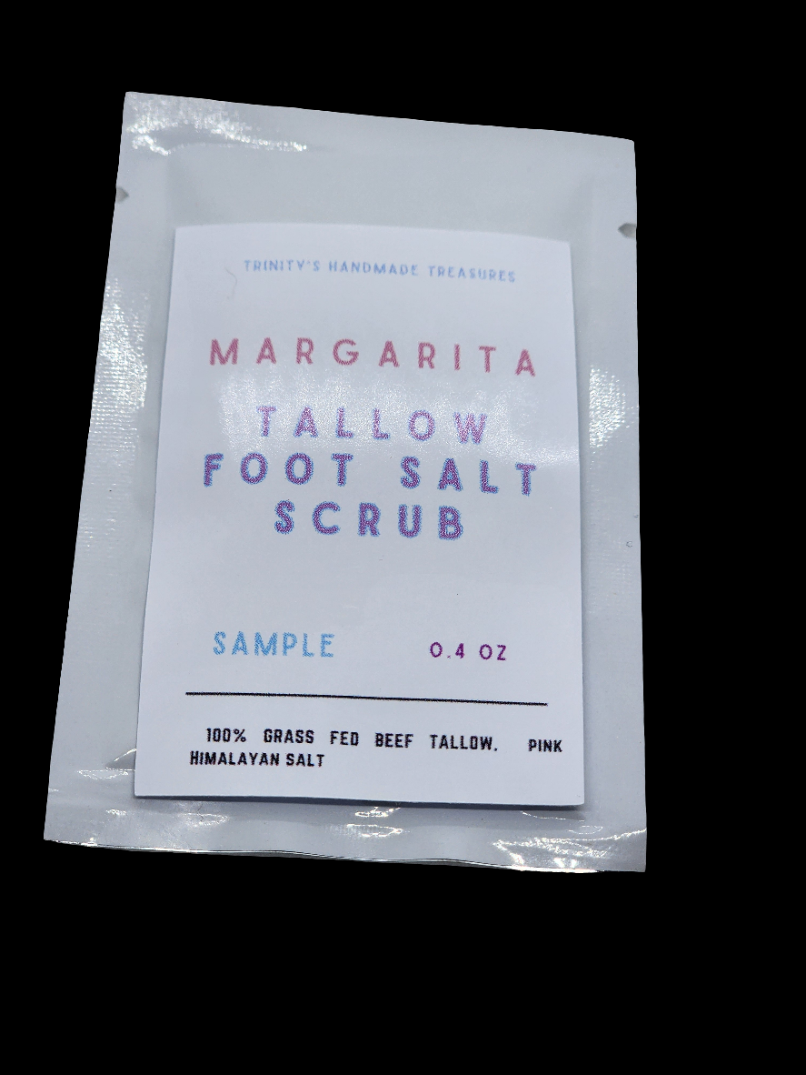 Tallow Salt Foot Scrub Samples